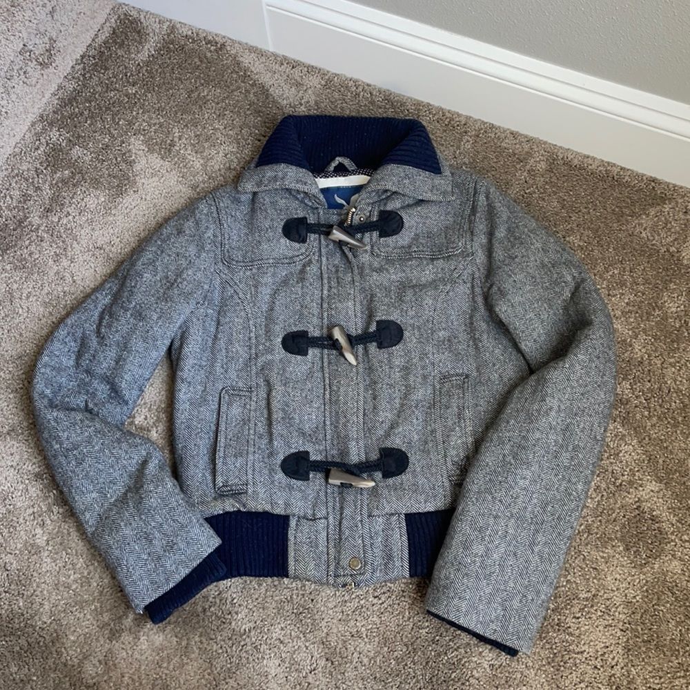 American Eagle Herringbone Peacoat